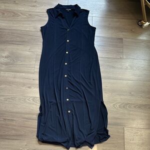 Nina Leonard dress. Maxi. Buttons up the front. Easy to wear, great for vacation